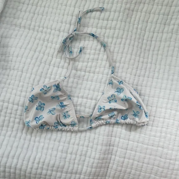 Heavy Manners Butterfly Print Bikini Top - Picture 2 of 5
